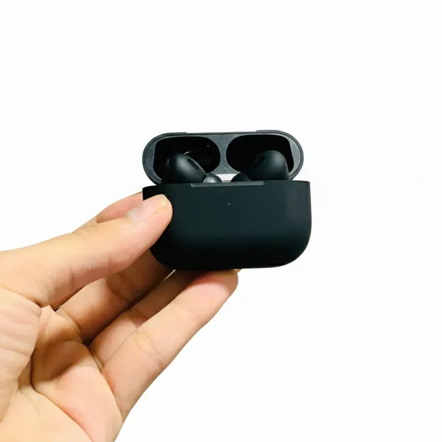 Pro 2 Bluetooth Wireless Earbuds – Premium Black Body Earphones with Volume Control & Charging Case