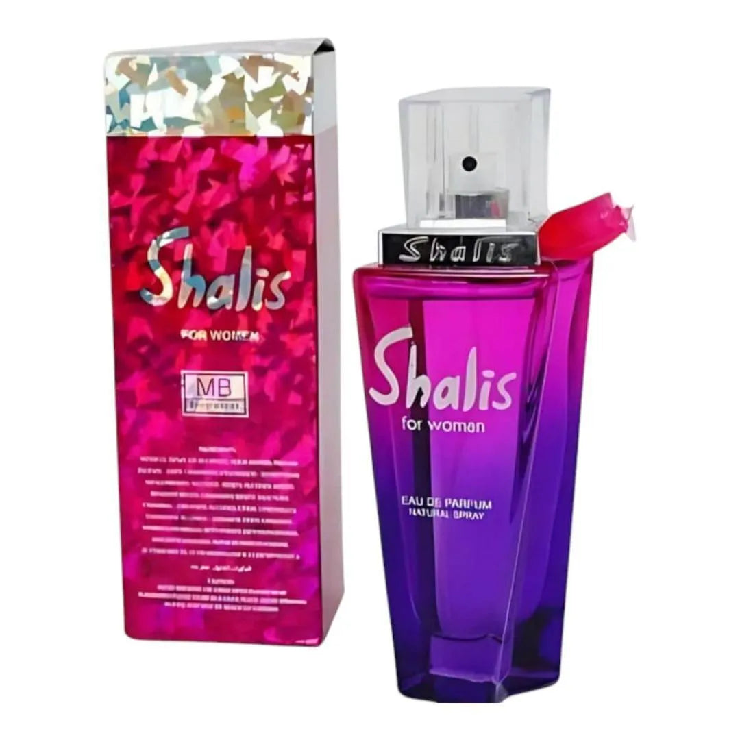 Shallis Floral Perfume 100ml Purple Glass Bottle for Women | Long Lasting Floral Fragrance