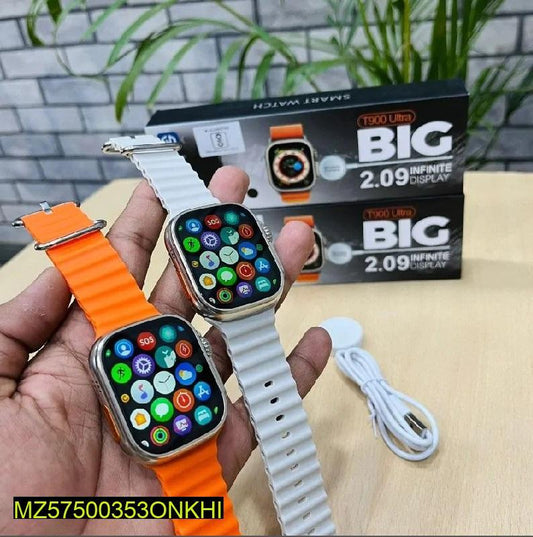 T900 Ultra Smart Watch 49MM Black Rubber Strap | Bluetooth Smartwatch with Fitness Tracking, Touch Display & Sports Designv
