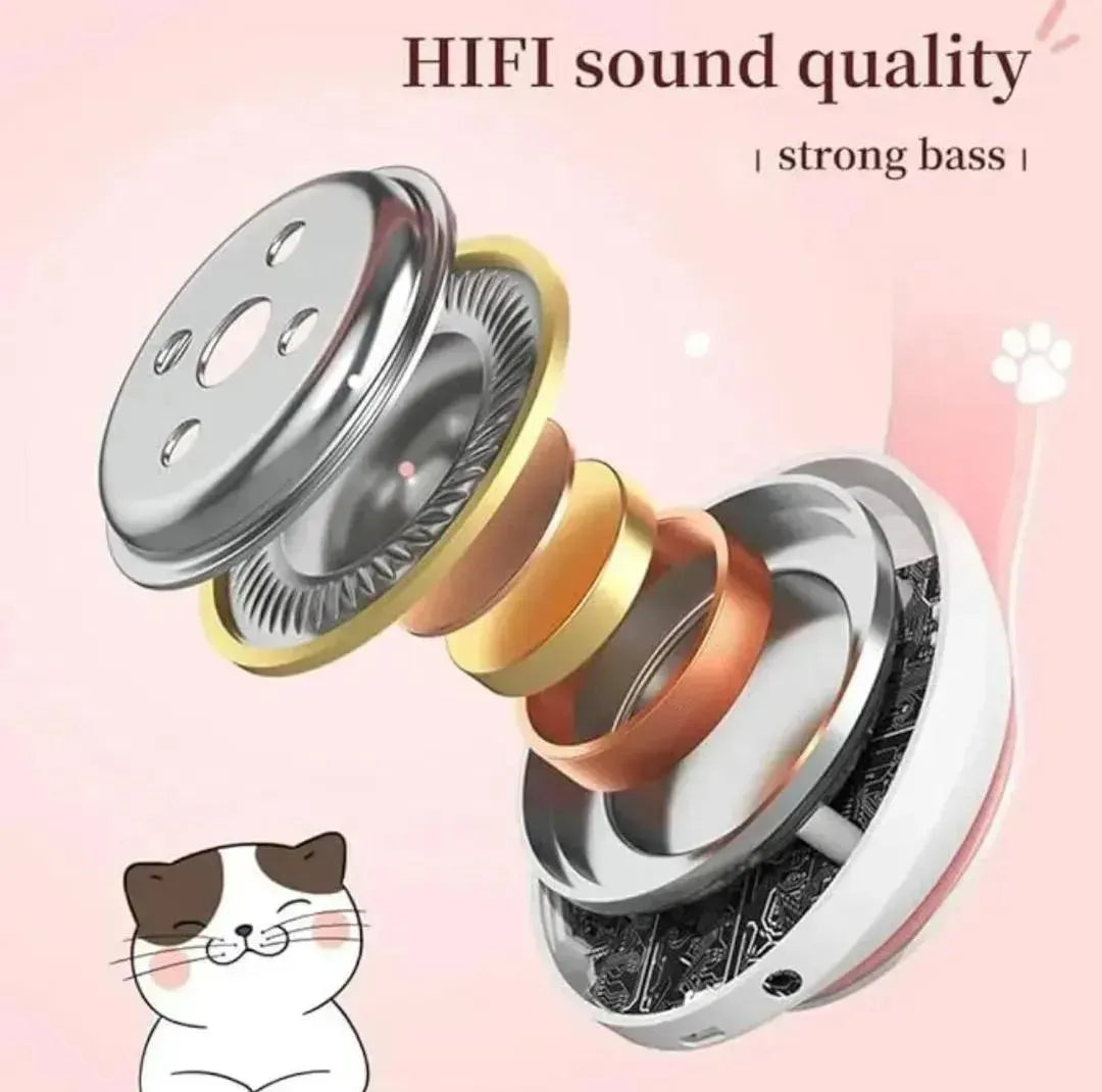Cat Ear LED Bluetooth Headphones | Multicolor RGB Lights, ABS Design & Wireless Audio