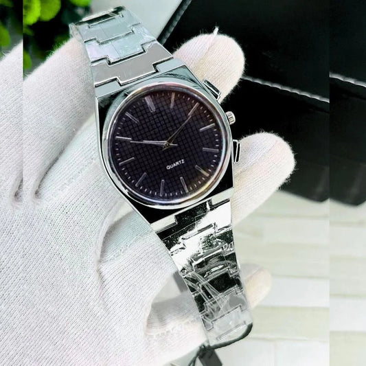 Men's Gold Stainless Steel Chain Watch 8mm Dial | Luxury Style Men's Wristwatch | Elegant Gold Fashion Watch