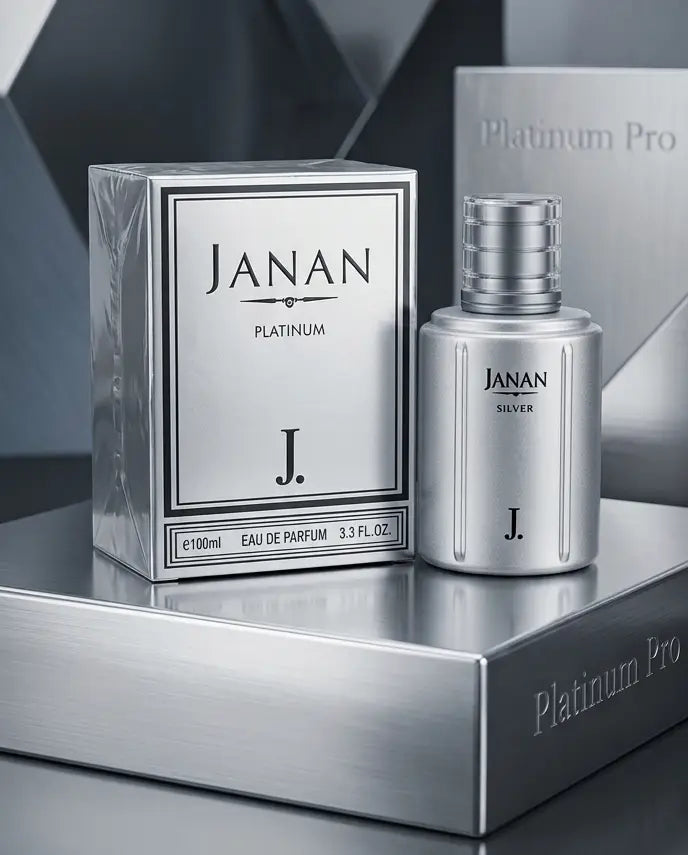 Janan Platinum by J. 100ml – Modern Citrus, Spicy & Incense Men’s Perfume
