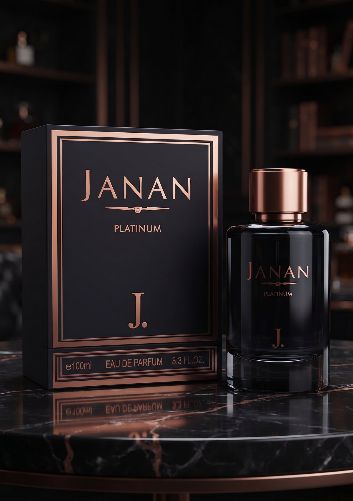Janan Platinum by J. 100ml – Modern Citrus, Spicy & Incense Men’s Perfume