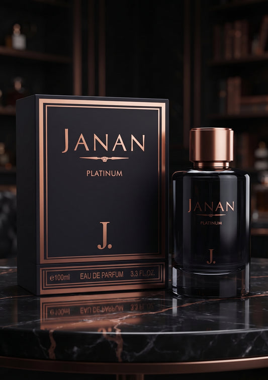 Janan Platinum by J. 100ml – Modern Citrus, Spicy & Incense Men’s Perfume