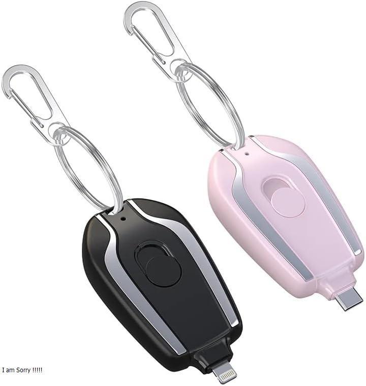 Mini Keychain Power Bank – Portable Mini Charger, Pocket Power Bank, Emergency Battery Backup & Travel Charger