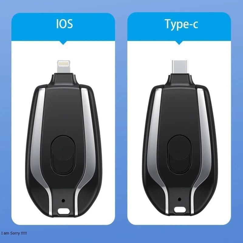 Mini Keychain Power Bank – Portable Mini Charger, Pocket Power Bank, Emergency Battery Backup & Travel Charger