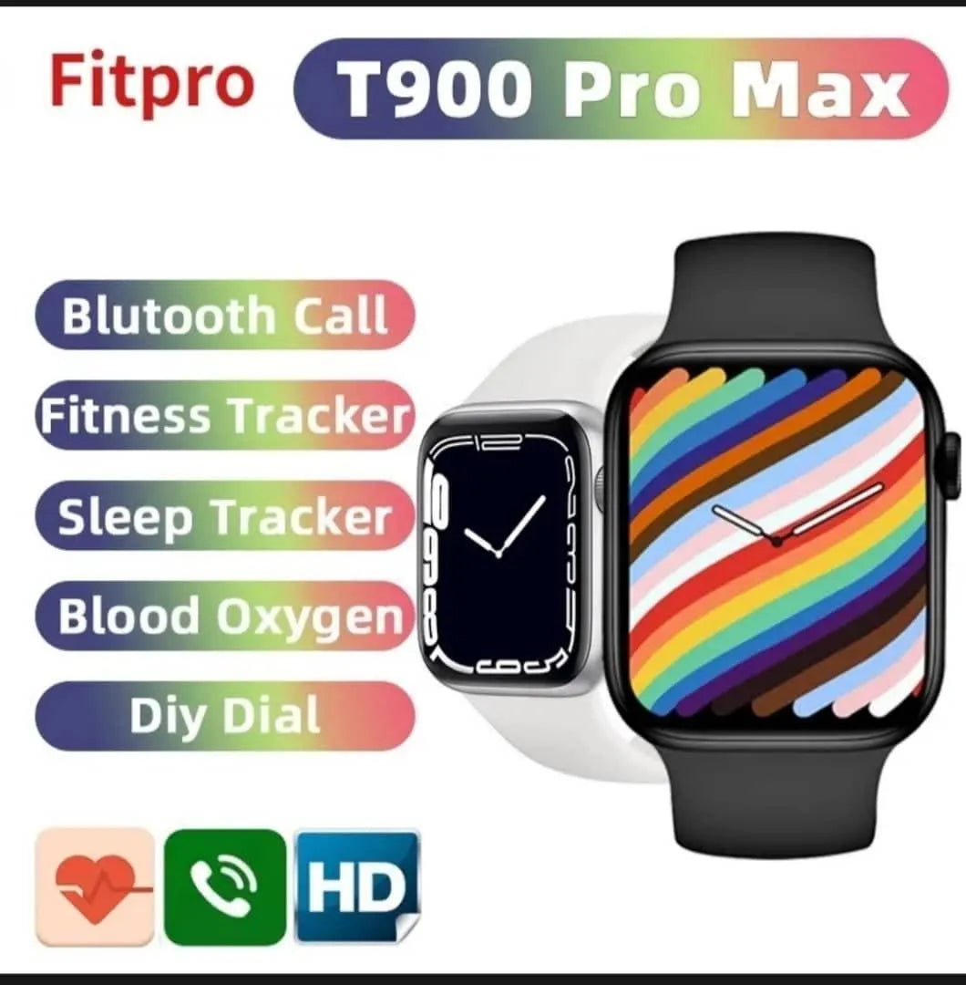 T900 Pro Max Smart Watch | Multicolor Display, Long Battery & Fitness Tracker