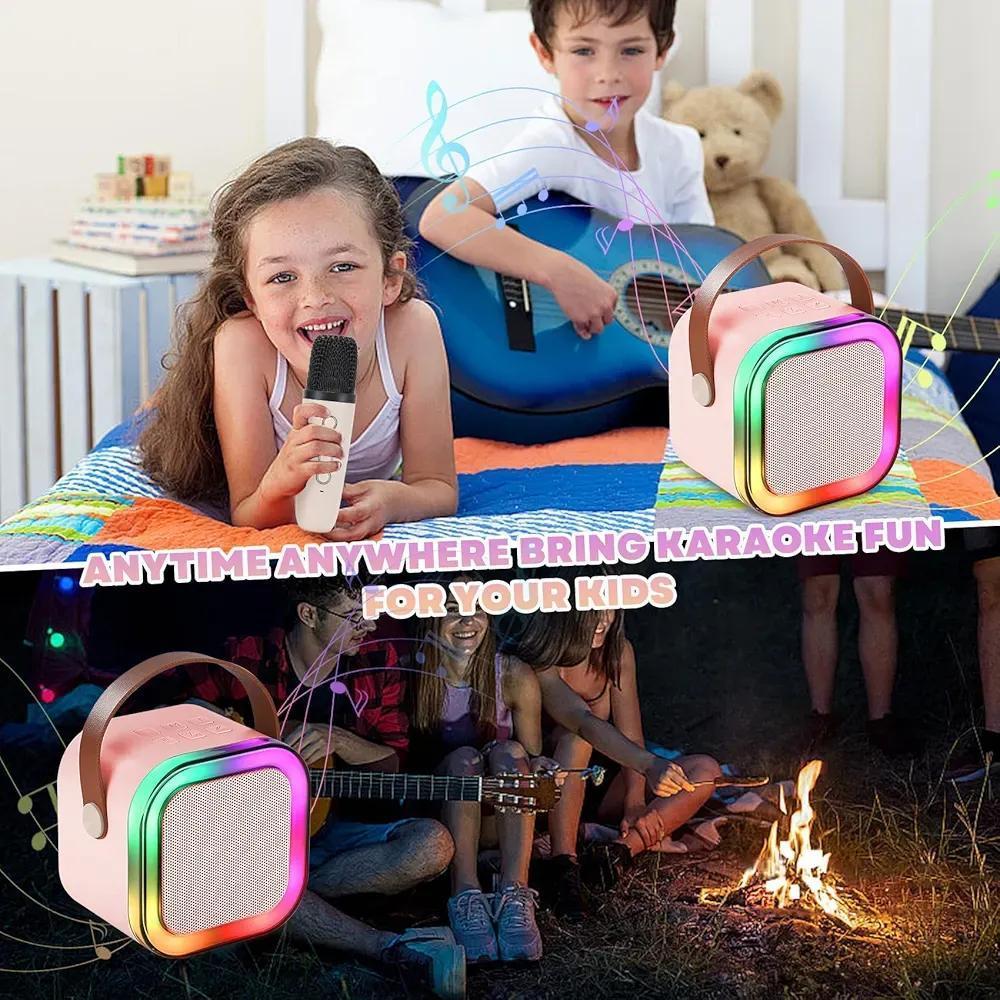Portable LED Bluetooth Speaker – Pink Wireless Mini Speaker