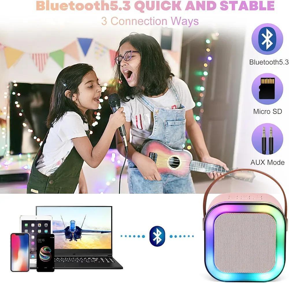 Portable LED Bluetooth Speaker – Pink Wireless Mini Speaker