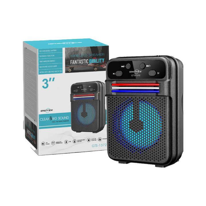 Premium Wireless Bluetooth Speaker 5W Black | Portable Mini Speaker with Powerful Sound, Long Battery Life & Compact Design