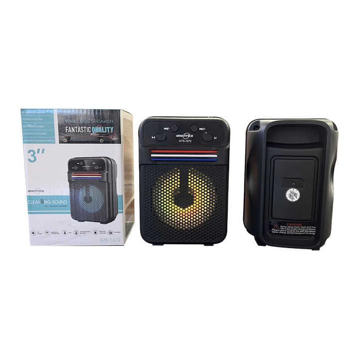 Premium Wireless Bluetooth Speaker 5W Black | Portable Mini Speaker with Powerful Sound, Long Battery Life & Compact Design