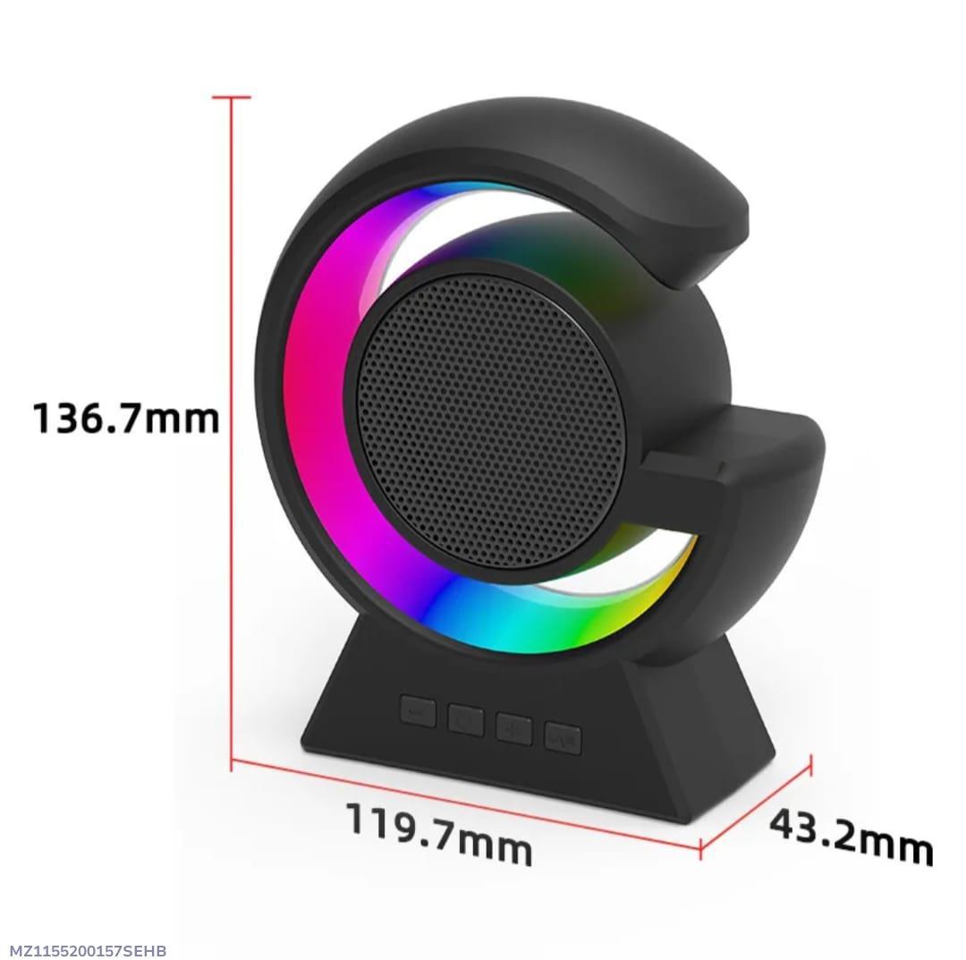 RGB Touch Lamp Bluetooth Speaker – Wireless Music Speaker with Colorful LED Lighting & Voice Control