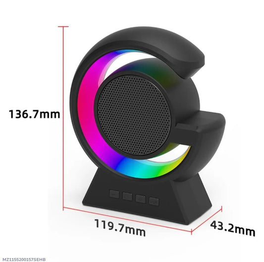 RGB Touch Lamp Bluetooth Speaker – Wireless Music Speaker with Colorful LED Lighting & Voice Control