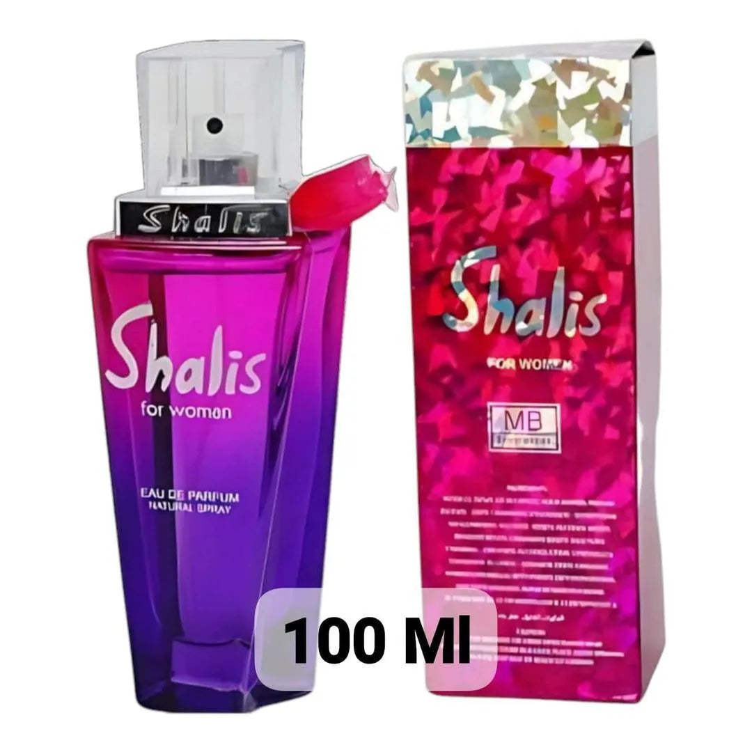 Shallis Floral Perfume 100ml Purple Glass Bottle for Women | Long Lasting Floral Fragrance