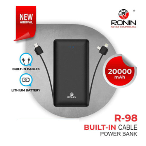 Meri pick: Ronin R-79 20,000mAh Portable Power Bank | Fast Charging Multi-Cable Charger